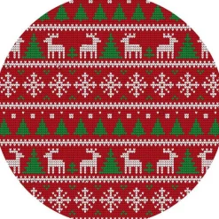 vloerkledenopvinyl.nl Kerstboomstandaarden^Kerstboom Kleed | Rendier Rood
