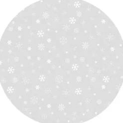 vloerkledenopvinyl.nl Kerstboomstandaarden^Kerstboom Kleed | Sneeuwvlokjes Lichtgrijs