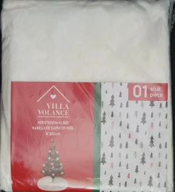Evora Kerstboomstandaarden^Kerstboomkleed Wit 120 Cm - Kerstboomrok 120 Cm Groot - Zacht Pluche Kerstboom Kleed Voor Onder De Kerstboom