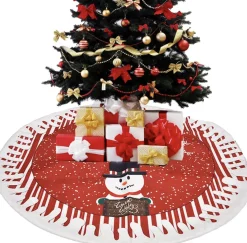 Without lemon Kerstboomstandaarden^Kerstboom Rok - Binnenhuis Decoratie - Kerst Decoratie Vloerkleed - s - Rond Kerstkleed - Onder Kerstboom - 80Cm