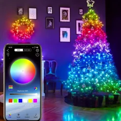Merkloos Kerstboomverlichting^Kerstboomverlichting- Kerstverlichting - Led Verlichting - Smart Incl App + Usb - Kerstversiering - Kerstboom Licht