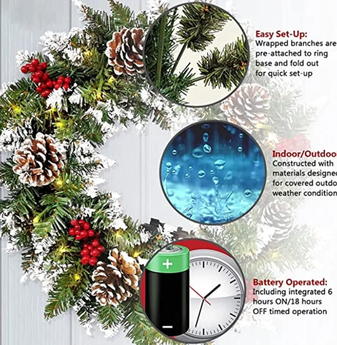* Kerstkrans - Christmas Decoration Hot