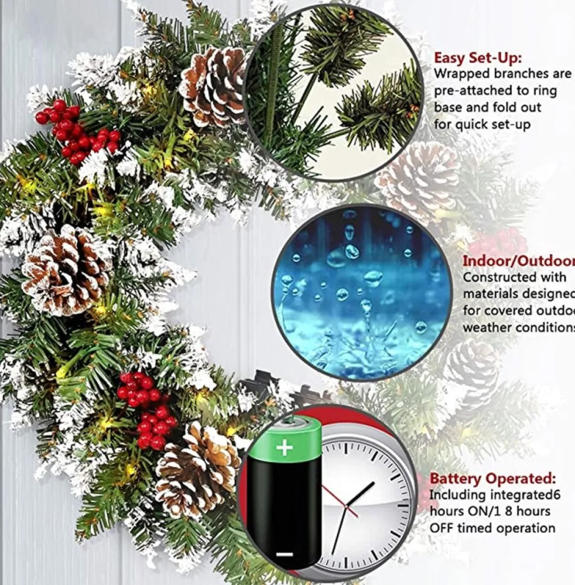 * Kerstkrans - Christmas Decoration Clearance