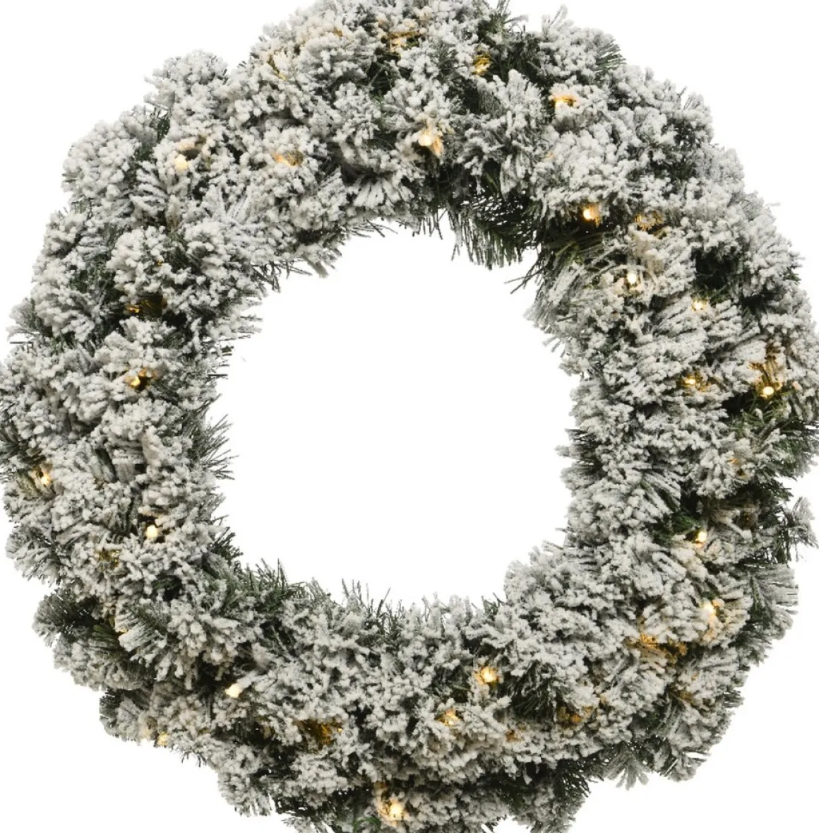 Lumineo Kerstkrans Met Sneeuw - 40 Led Lampjes - O 50Cm Shop