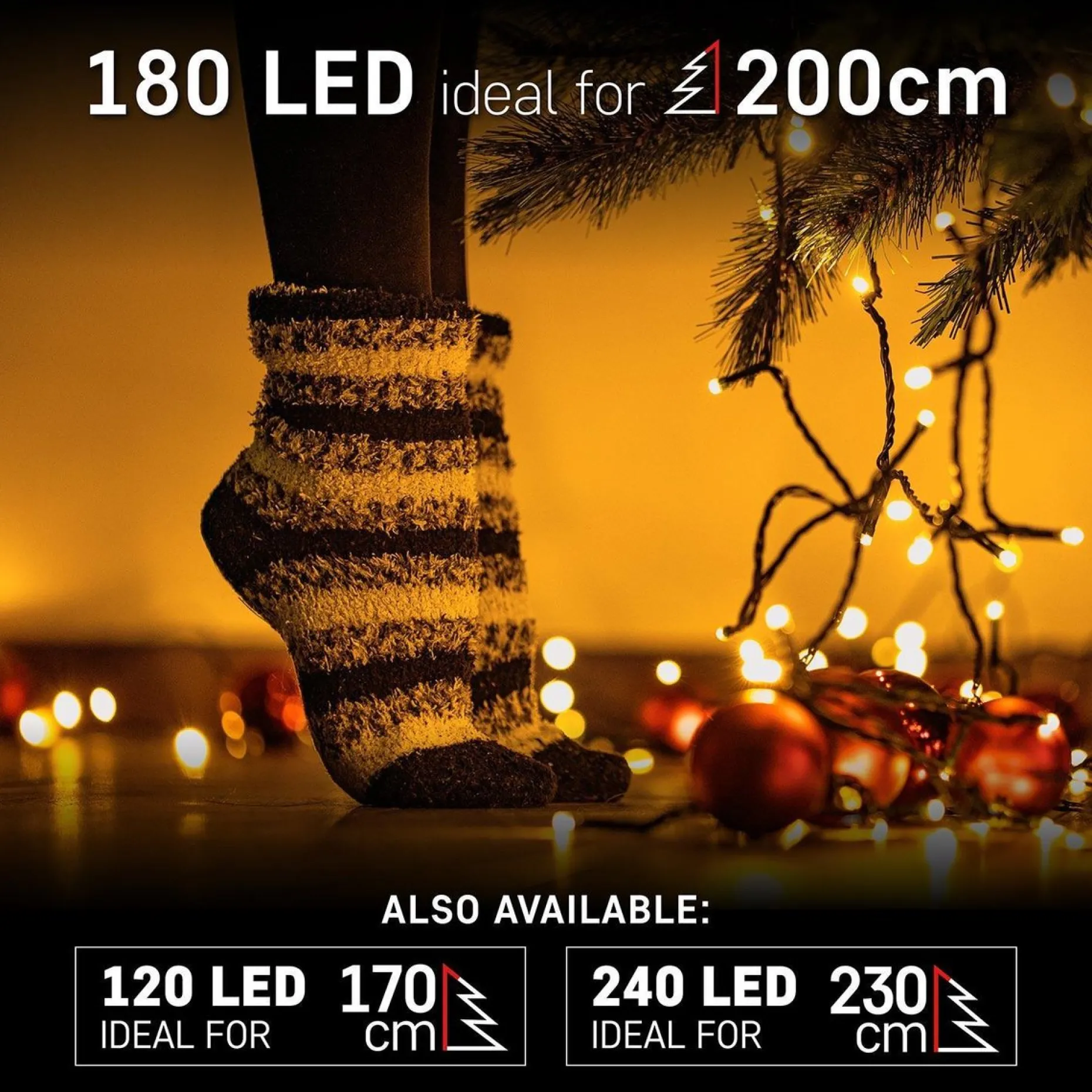 Emos Kerstboomverlichting^Kerstverlichting Buiten - 18 Meter 180 Led - Warm Wit - 8 Modi - Lichtsnoer - Ip44 Stekker - Kerstboomverlichting - Geschikt Voor Binnen En Buiten - Kerstverlichting Led