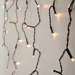 Merkloos Lichtgordijnen^Kerstverlichting - Ijspegel - Lichtgordijn - 3 Meter - Ijspegel - 90 Led's Voor Binnen & Buiten