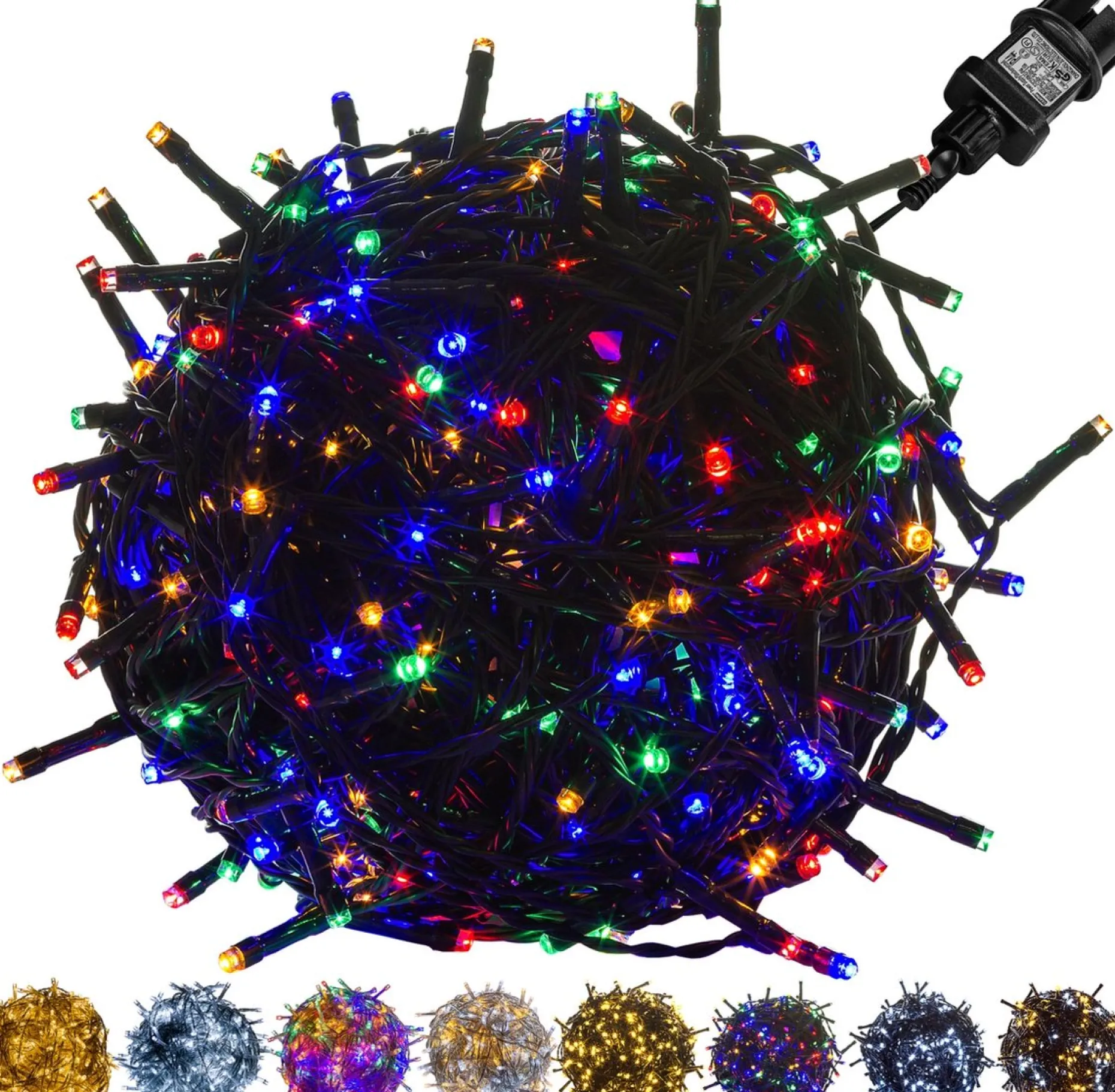 Trend24 Kerstlichtsnoeren^Kerstverlichting - Sfeerverlichting - Kerstverlichting Buiten - Kerstverlichting Binnen - Kerstversiering - Feestverlichting - Lichtsnoer - Lichtsnoer Buiten - Voor Binnen En Buiten - 5 M - Veelkleurig