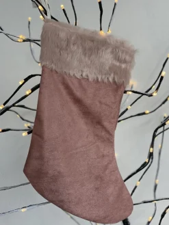 corios Kerstversiering Roze Kerst Sok 21 X 40 Cm Flash Sale