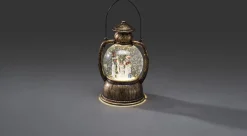 Konst Smide Verlichte Kerstfiguren^Konstsmide 3498 - Kerstdecoratie - 1 Lamps Led Sneeuwlantaarn Sneeuwpop Watergevuld - Op Batterij - Voor Binnen - Warmwit