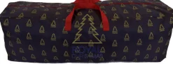 Royal Christmas Kerstspullen Opbergers^Kunstkerstboom Opbergtas Deluxe - Kleur Blauw - © - Lengte 120 Cm X Breedte 43 Cm - Met Handige Ritssluiting En Handvaten