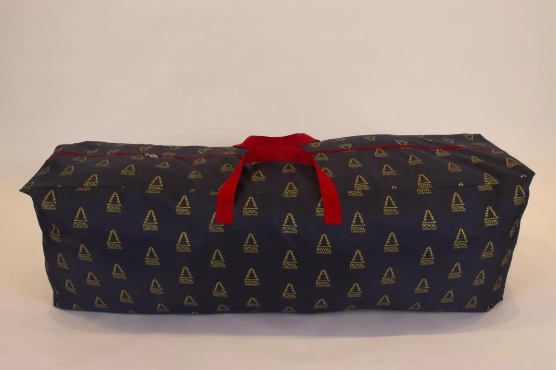 Royal Christmas Kerstspullen Opbergers^Kunstkerstboom Opbergtas Deluxe - Kleur Blauw - © - Lengte 120 Cm X Breedte 43 Cm - Met Handige Ritssluiting En Handvaten