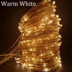 Merkloos Lichtgordijnen^Led Gordijn 3X3 Meter - Kerstverlichting - 300 Leds - Lichtgordijn - Warm Wit - Kerstmis - Feestdagen - Binnenverlichting - Trouwfeest Verlichting