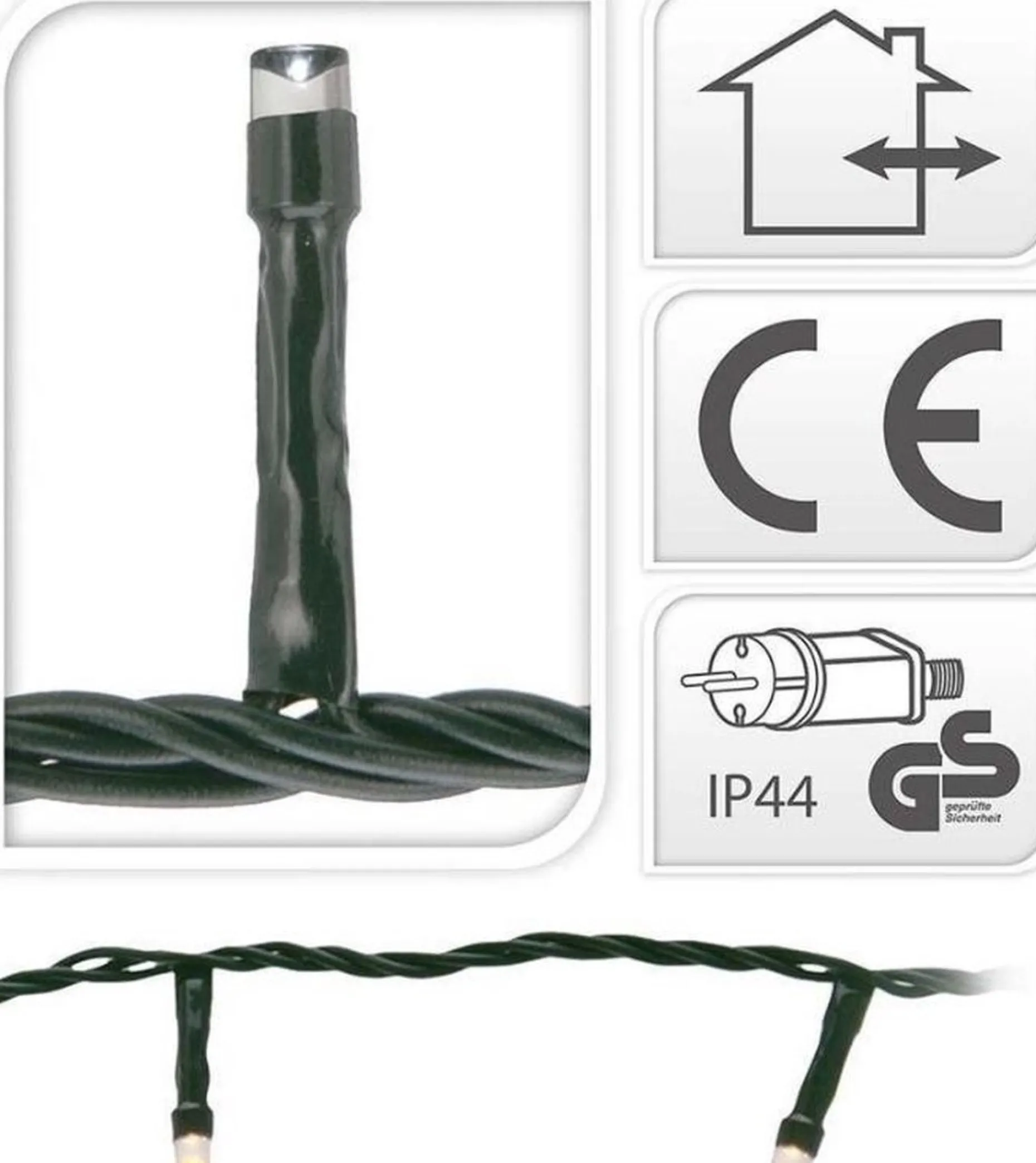 DecorativeLIghting Kerstboomverlichting^Led-Verlichting - 120 Led's - 9 Meter - Extra Warm Wit