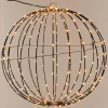 Merkloos Verlichte Kerstfiguren^Lichtbol Van Metaal Met Timer Warm Licht 40 Cm - Kerstversiering