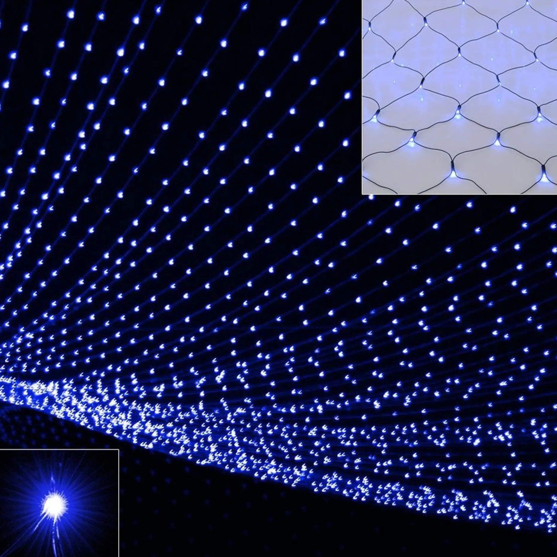 Monzana Lichtgordijnen^Lichtgordijn - 120X120Cm 100 Leds - Binnen & Buiten
