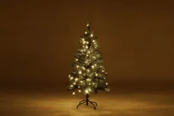 Lifa-Living Decoratieve Kerstbomen^Lifa Living - Kunstkerstboom - Met Verlichting - 120 Led Lampjes - 120 Cm - Aanloopsnoer 5 Meter - Groen