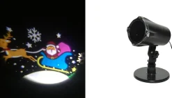 Lumineo Kerstlasers^ Led Projector Roterend Effect 11,5X33Cm