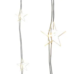 Lumineo Kerstlichtsnoeren^ Lichtsnoer Sterren 20 Led Lampjes Warmwit
