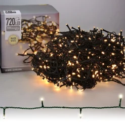 Merkloos Kerstboomverlichting^54 Meter Ledverlichting / Ledsnoer Met 720 Led's Warm/Wit | Voor Binnen En Buiten