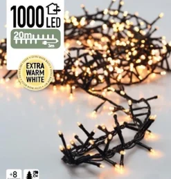 Merkloos Kerstboomverlichting^54 Meter Ledverlichting / Ledsnoer Met 720 Led's Warm/Wit | Voor Binnen En Buiten