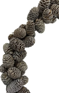 WDMT Mini Dennenappel Krans - O 35 Cm | Natuurlijke Kerst Decoratie | Kerstkrans | Krans Gemaakt Van Echte Dennenappels | Bruin Cheap