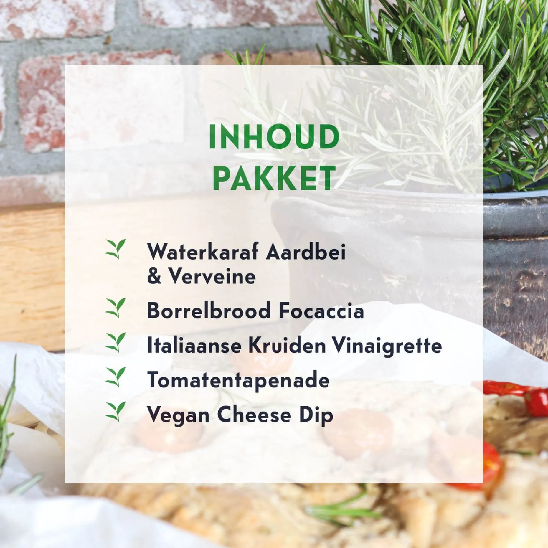 Pineut Kerstpakketten^ ® Borrelplank Pakket Tapas – Borrelpakket Culinair – Focaccia, Tapenade, Vinaigrette & Waterkaraf – Verwenbox Borrel – Geschenkpakket Borrelhapjes - Gezellig Genieten