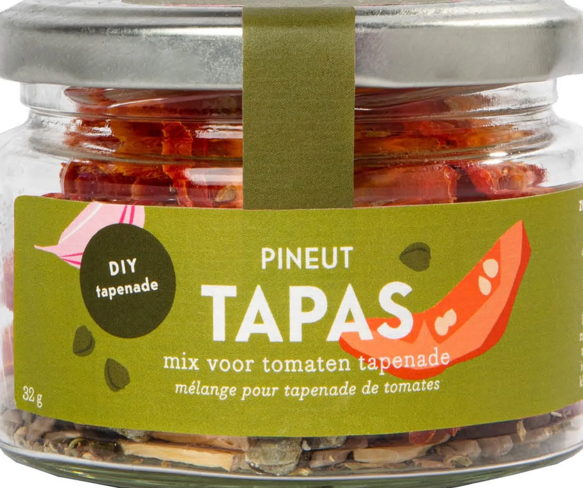 Pineut Kerstpakketten^ ® Borrelplank Pakket Tapas – Borrelpakket Culinair – Focaccia, Tapenade, Vinaigrette & Waterkaraf – Verwenbox Borrel – Geschenkpakket Borrelhapjes - Gezellig Genieten