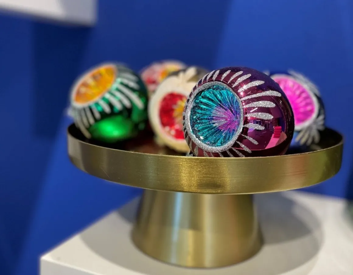Merkloos Retro Kerstballen - 20 Gekleurde Kerstballen En 1 Piek - Kerstballen Glas - Kerstboomversiering - Vintage Flash Sale