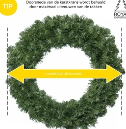 Royal Christmas Kerstkrans Chicago O120 Cm | Inclusief Led-Verlichting Discount