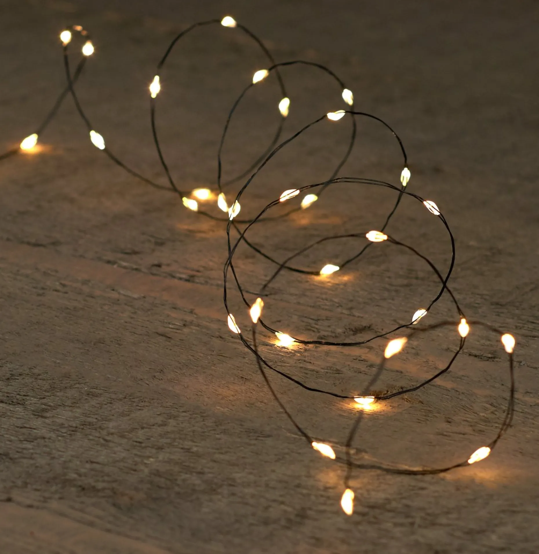 Anna's Collection Kerstlichtsnoeren^Set Van 6X Stuks Draadverlichting Lichtsnoer Met 20 Lampjes Warm Wit 100 Cm - Lichtdraden/Lichtsnoeren - Kerstverlichting