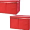 Decoris Kerstspullen Opbergers^Set Van 2X Stuks Kerstballen Opruimen Opbergdozen Voor 24 Kerstballen Van 8 Cm - Kerstballen Opruimen/Opbergen