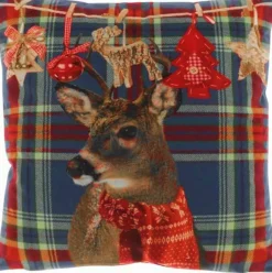 Unique Living Sierkussen - Kerst - Rendier - 45 X 45 Cm Discount