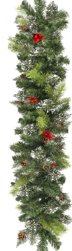 springos Guirlande - Kerstslinger Deluxe - 1 Meter - Groentinten Online