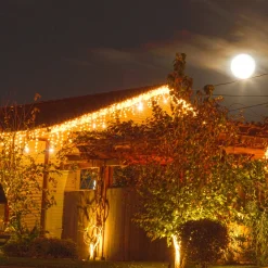 springos Lichtgordijnen^ Ijspegel Verlichting Buiten | Ijspegel Verlichting | Kerstverlichting Buiten | 12 M + 2.5 M Snoer | Connectable | 300 Led | Flash |