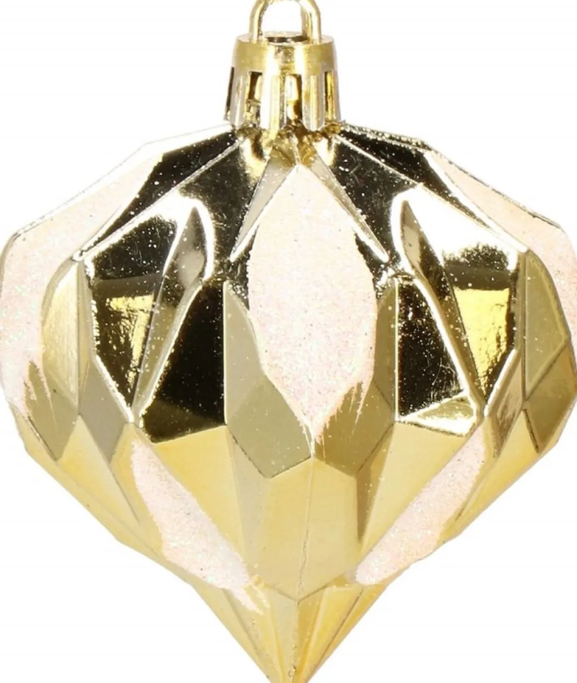 springos Kerstballen | Kerstversiering | Onbreekbaar | 153 Stuks | Goud/Wit Fashion