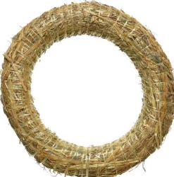 Merkloos Stro Kerstkransen Om Te Decoreren 25 Cm - Kerst Deurkransen - Strokransen Cheap