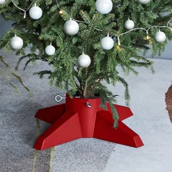 The Living Store Kerstboomstandaarden^ Kerstboomstandaard - Kunststof 55.5 X 55.5 X 15 Cm - Geschikt Voor 2.1 M Boom - 1.3 Liter Watertank - Stamdiameter 40-105 Mm - Montage Vereist