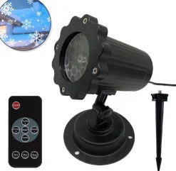 Trend24 Kerstlasers^ - Kerst Projector Met Figuren - Kerstlasers - Led Laser Projector Met Sneeuwvlokken - Kerstprojector - Sneeuw Projector - Kerstverlichting Voor Binnen En Buiten - Inclusief Afstandsbediening