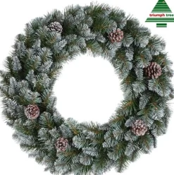 Triumph Tree Empress Kerstkrans - O90 Cm - Frosted Green Cheap