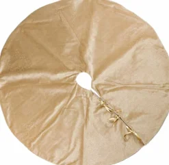 Unique Living Kerstboomstandaarden^ - Treeskirt Navi 120Ocm Honey - Kerstboomkleed