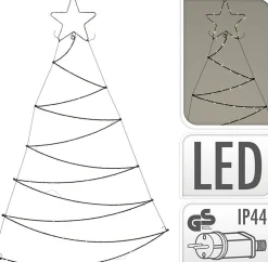 Nampook Verlichte Kerstfiguren^Verlichte Led Kerstboom - 125Led - 76X110Cm