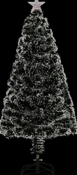VidaLife Kunstkerstbomen^ Kunstkerstboom Met Standaard/Led 120 Cm Glasvezel