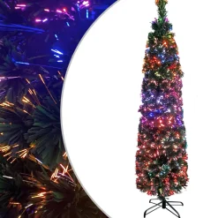 VidaLife Kunstkerstbomen^ Kunstkerstboom Met Standaard Smal 240 Cm Glasvezel