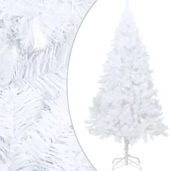 VidaLife Kunstkerstbomen^ Kunstkerstboom Met Led's En Dikke Takken 210 Cm Wit