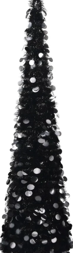 VidaLife Kunstkerstbomen^ Kunstkerstboom Pop-Up 180 Cm Pet Zwart