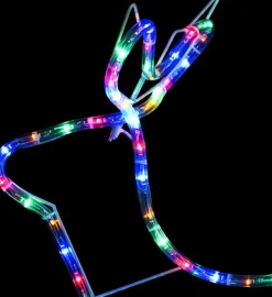 vidaXL Verlichte Kerstfiguren^ Buitenkerstversiering Rendier En Slee 576 Led's