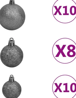 vidaXL Decoratieve Kerstbomen^ Kerstboog Met Led's En Kerstballen 240 Cm Groen