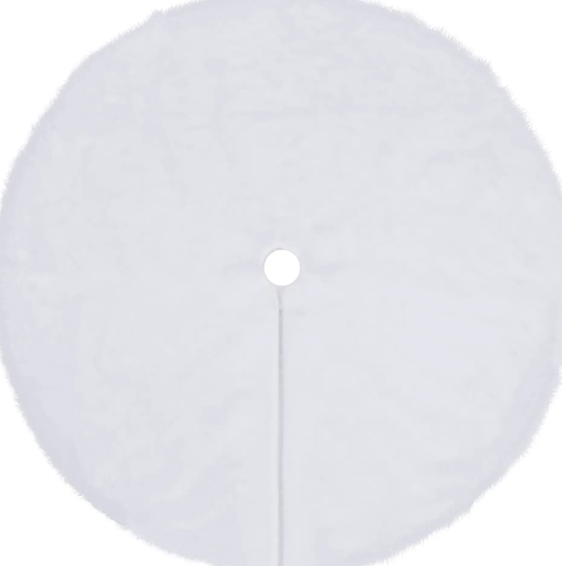 vidaXL Kerstboomstandaarden^ Kerstboomrok 90 Cm Kunstbont Wit