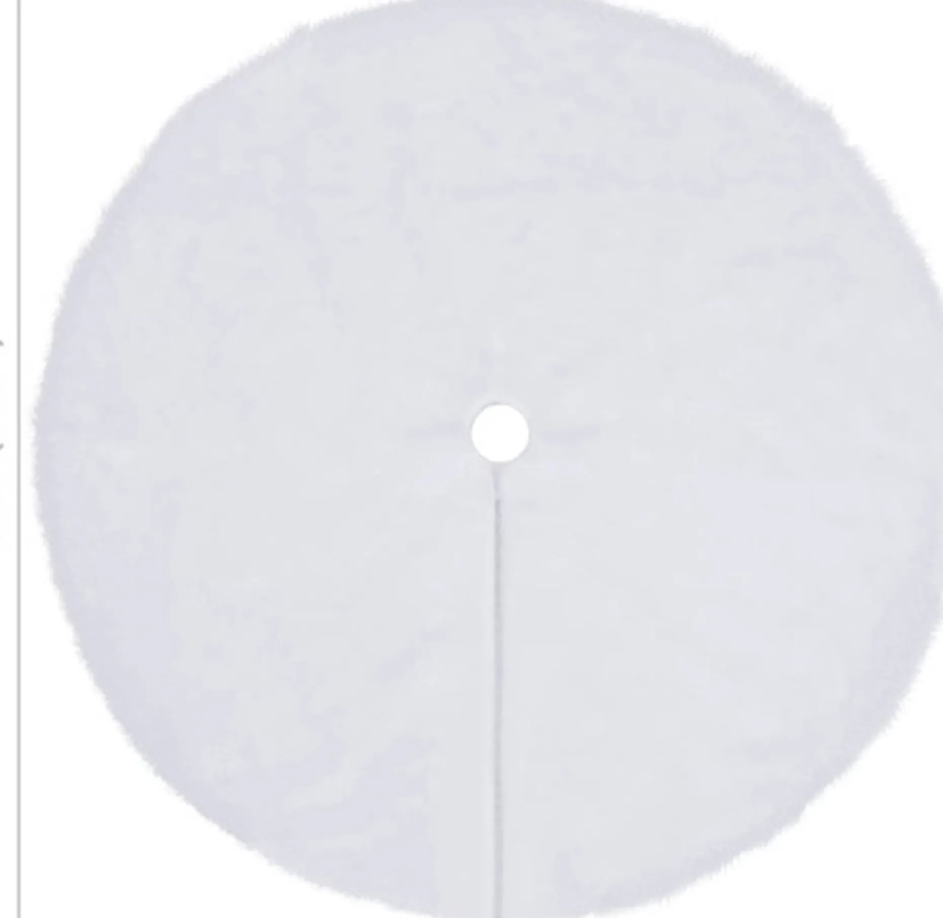 vidaXL Kerstboomstandaarden^ Kerstboomrok 90 Cm Kunstbont Wit