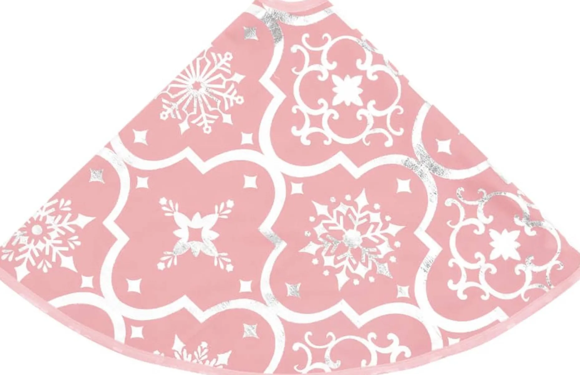vidaXL Kerstboomstandaarden^ Kerstboomrok Luxe Met Sok 90 Cm Stof Roze